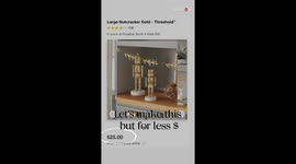 DIY maestro reveals how she saved over $20 on Christmas-themed Gold Nutcracker
