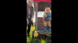 Boy Gets a Face Full of Mud