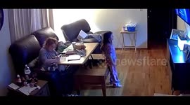 Daughter Falls Through The Table