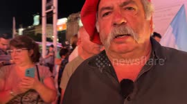 Vox Pop Agro Producer celebrating Javier Milei's victory in Buenos Aires, Argentina