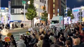 Japan: Pro-Palestine Protesters Call For Gaza Ceasefire In Shinjuku, Tokyo 3