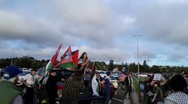 Pro-Palestine Supporters Demonstrate At Sydney's Port Botany, Australia
