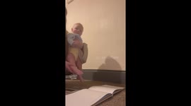 'Nooo!' - Mom has a hard time getting her baby's foot print *Hilarious Fail*