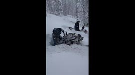 When the Snow Is Too Deep for a Snowmobile