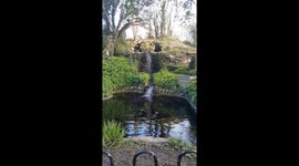 A waterfall in roker park seaburn Sunderland.