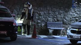 Specialist neutralizes suspected Bomb at Police Station in Sao Paulo, Brazil