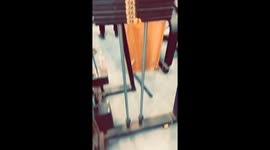 Overloaded: gym mishap sends man tumbling in Algiers