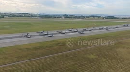 Sky Dominance Unleashed: 100+ U.S. Air Force and Navy Aircraft Stun in Dramatic Display in Okinawa, Japan
