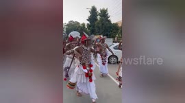 Harsh Chivar Daan Puja organized in Bodh Gaya, grand tableau taken out till Mahabodhi Temple