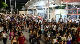Taylor Swift Fans Seen Leaving Nilton Santos Stadium, Rio de Janeiro