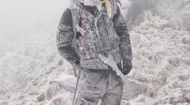 Intrepid hikers trek one of the most dangerous mountain trails in China