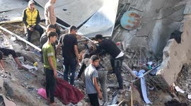 Destruction in Gaza after numerous Israeli airstrikes