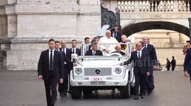 Pope Francis attends his traditional Wednesday General Audience in Vatican City