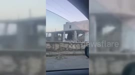 Aftermath of the Israeli airstrike on southern Lebanon