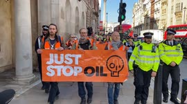 Just Stop Oil activists arrested again in Westminster