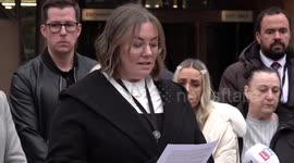Family statement outside court in Ashley Dale murder case in Liverpool, UK