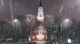 US: Storm Bringing Snow Hits Vermont Ahead Of Thanksgiving