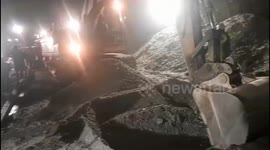 Uttarkashi tunnel collapse rescue mission in final stage - Ndrf Demonstration Of Moving Of Wheeled Stretchers Through Pipelines For Rescue Of Trapped Workers