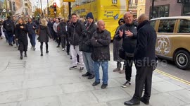 Huge queue outside HMV on Oxford Street as it reopens after 4 years