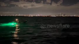 Dramatic Rescue as Coast Guard Saves Disoriented Boater Off Key Biscayne, FL, USA