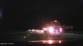 Dashcam - Appalling DPD Driver brake-checks and undertakes on Eastbound M27.