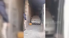Palestinians in Beit Lahia Inspect Results Of Israeli Onslaught