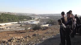 Israeli OFAR Military compound pre the Israeli - Hamas prisoners deal in Ramallah