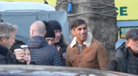 Prime Minister Rishi Sunak on set, watching the making of new Mission: Impossible movie in Central London