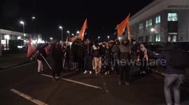 Amazon workers strike on Black Friday in Coventry, UK