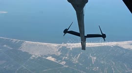 Bright Star 23 A-10 and F-16 Aerial Refueling B-roll