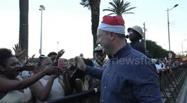 Palestine protest at Cape Town’s Christmas lights switch on