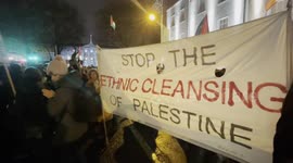 Pro-Palestine protest in Dublin, Ireland
