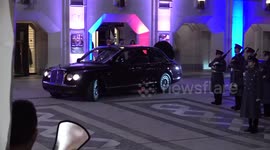 South Korea president arrives at Guildhall for banquet celebrating state visit in London, UK