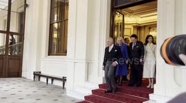 King and Queen say farewell to President and First Lady of South Korea