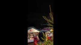 Montreux's enchanting Christmas tradition: Santa's sleigh soars over Lac Leman market