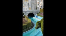 Naked swimmer evicted from Disneyland by police
