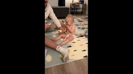 Family Enjoys A Spray Can Of Whipped Cream