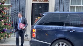 Ministers depart 10 Downing Street after UK cabinet meeting