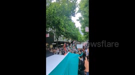 Australia: Palestine Supporters Rally In Melbourne CBD For 7th Consecutive Week