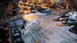 Caught on CCTV: Ukrainian drone explosion hits Tula, Russia