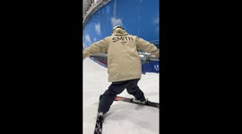 Winter mishap: novice skier takes a tumble in Hubei debut