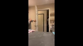 Playful wife has a fun time revealing gender of the baby to husband *Gender Reveal*
