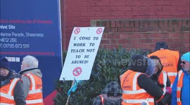 Teachers strike for second day over pupil behaviour in Kent, UK