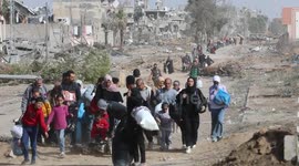 Displaced Gazans talk about their experience as they flee the territory's north