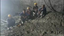 India: Footage shows how workers rescued from collapsed tunnel recieved water