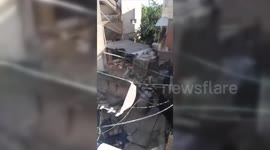 Israeli Bulldozer Causes Damage In West Bank Camp