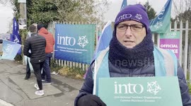 Teachers in Northern Ireland schools stage walkout over pay dispute in Newry