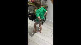 Little boy punishes elf in an anger fit after the elf eats his chocolates *Hilarious*