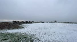 Snow falls in Cornwall seeing schools shut and weather warnings issued