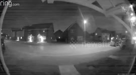 Ring doorbell captures moment woman's vehicle targeted after she showed support for refugees
